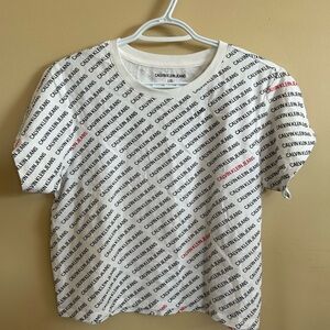 Calvin Klein Jeans White Logo Casual T-Shirt